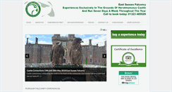 Desktop Screenshot of eastsussexfalconry.co.uk